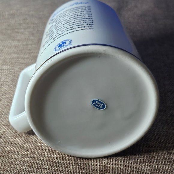 Vintage Norman Rockwell Mug 1985 River Pilot Coffee Cup 12 Ounce - Picture 8 of 13